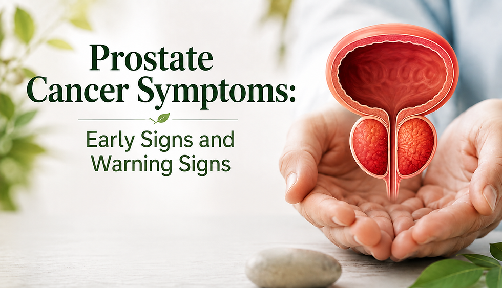Prostate cancer symptoms and early warning signs.