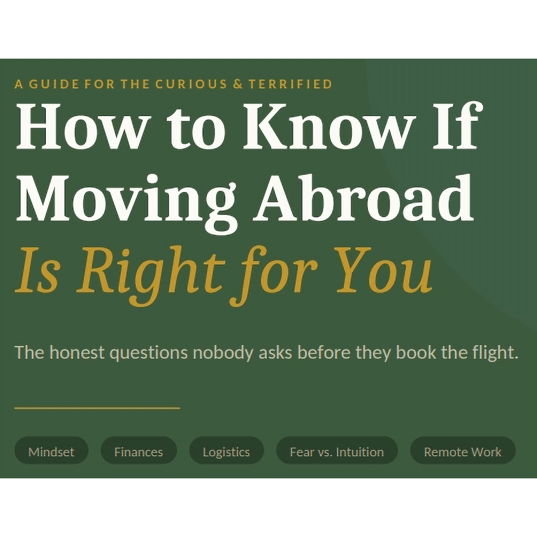 How to Know If Moving Abroad Is Right for You