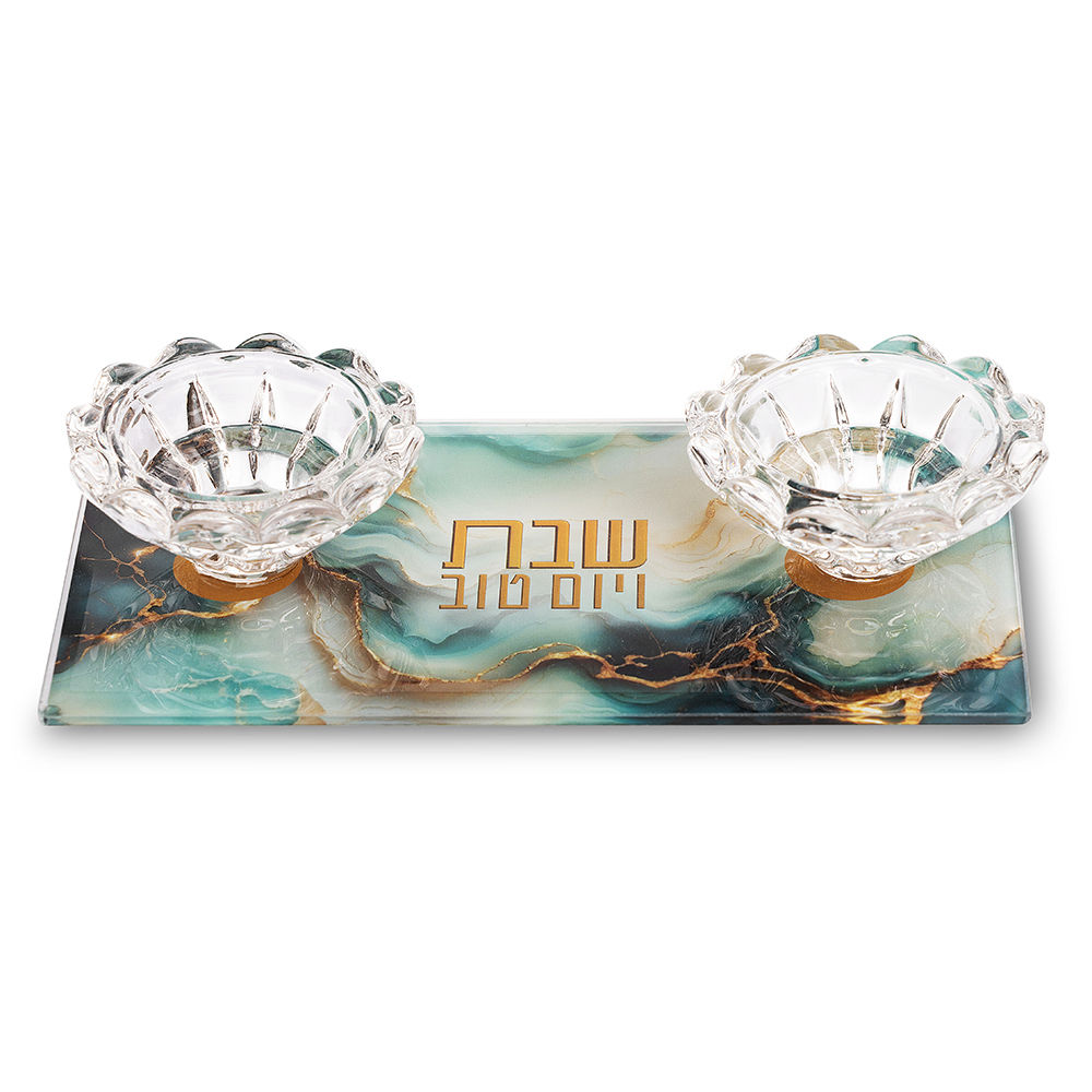 [פמוטי זכוכית 10X18 ס"מ