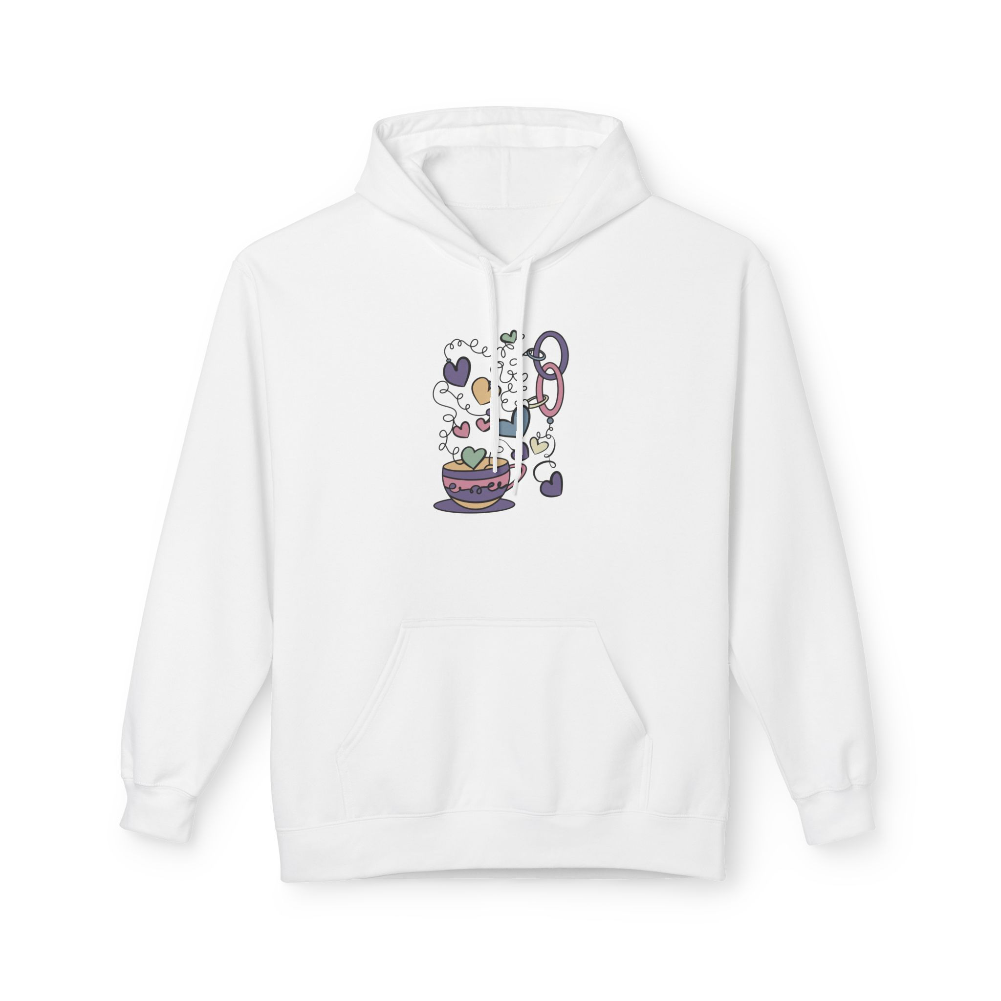Cozy Art Of The Heart Teacup Hoodie — Mystical Magic Graphic Hoodie
