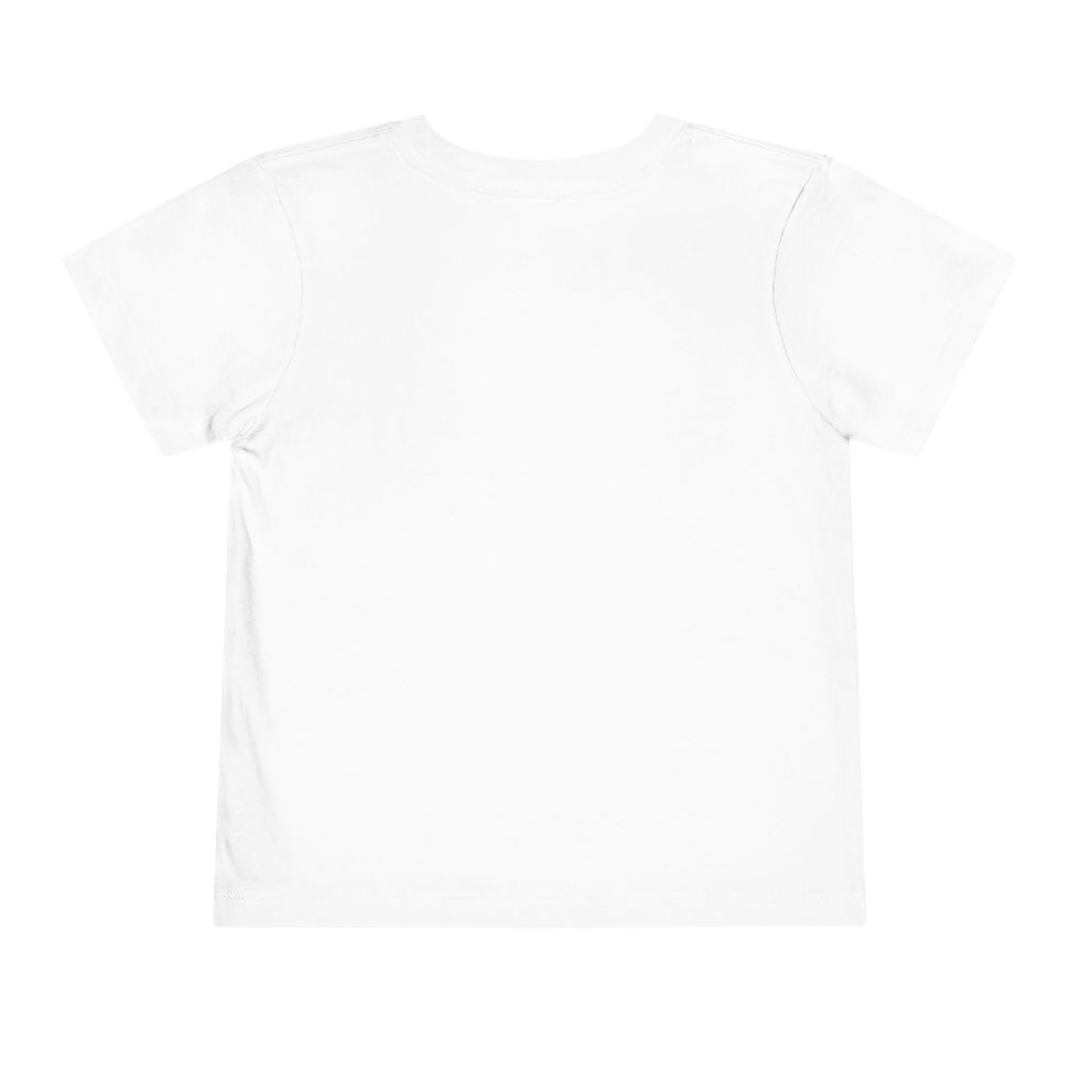 Thumbnail: Toddler Tee — Bright Rainbow Party Custom Printed Graphic