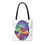 Thumbnail: Colorful Heart Patch Tote Bag – Rainbow Love All-Over Print Tote