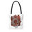 Thumbnail: Enchanting Ebbs Abstract Tote Bag — Geometric Brown and Tan Graphc