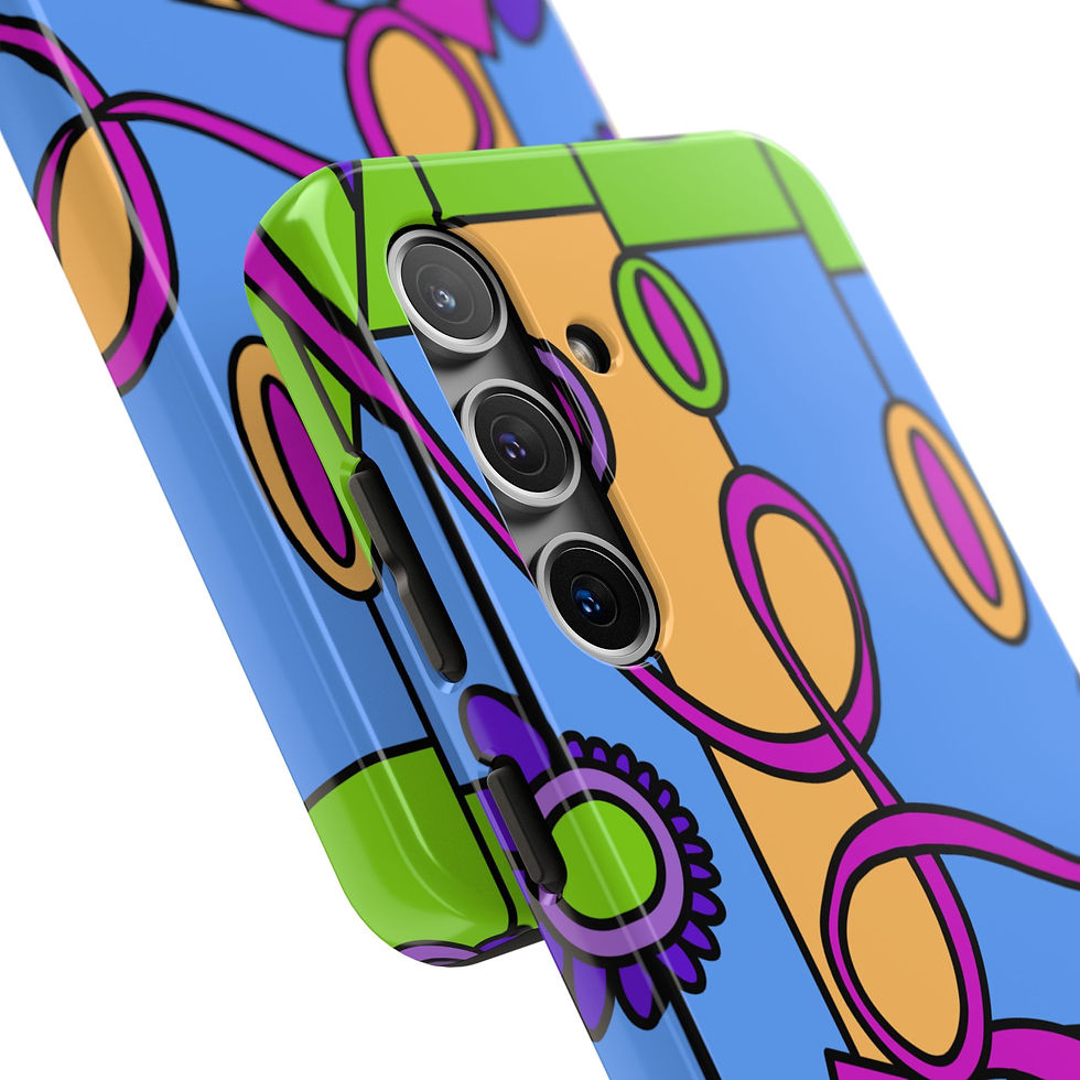 Thumbnail: Vibrant Floral Tough Phone Cases | Artistic Protection, Trendy Style, Unique 