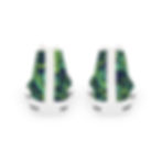 Thumbnail: Men's Blue-Green Geometric High Top Sneakers — Distinctive & Uncommon