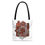 Thumbnail: Enchanting Ebbs Abstract Tote Bag — Geometric Brown and Tan Graphc