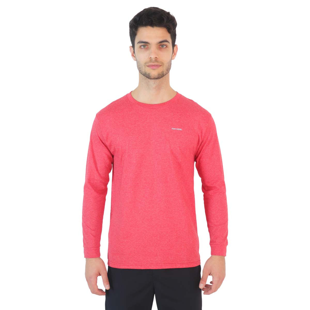 Playera Casual Manga Larga Street para Hombre Too Good Coral