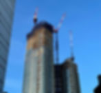 Toronto skyline showcasing modern construction and development projects.