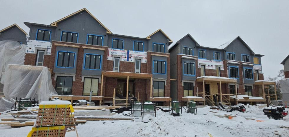 active construction site in Toronto skyline