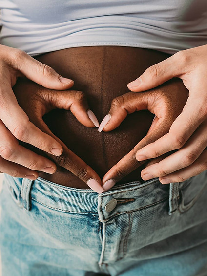 maternity heart belly