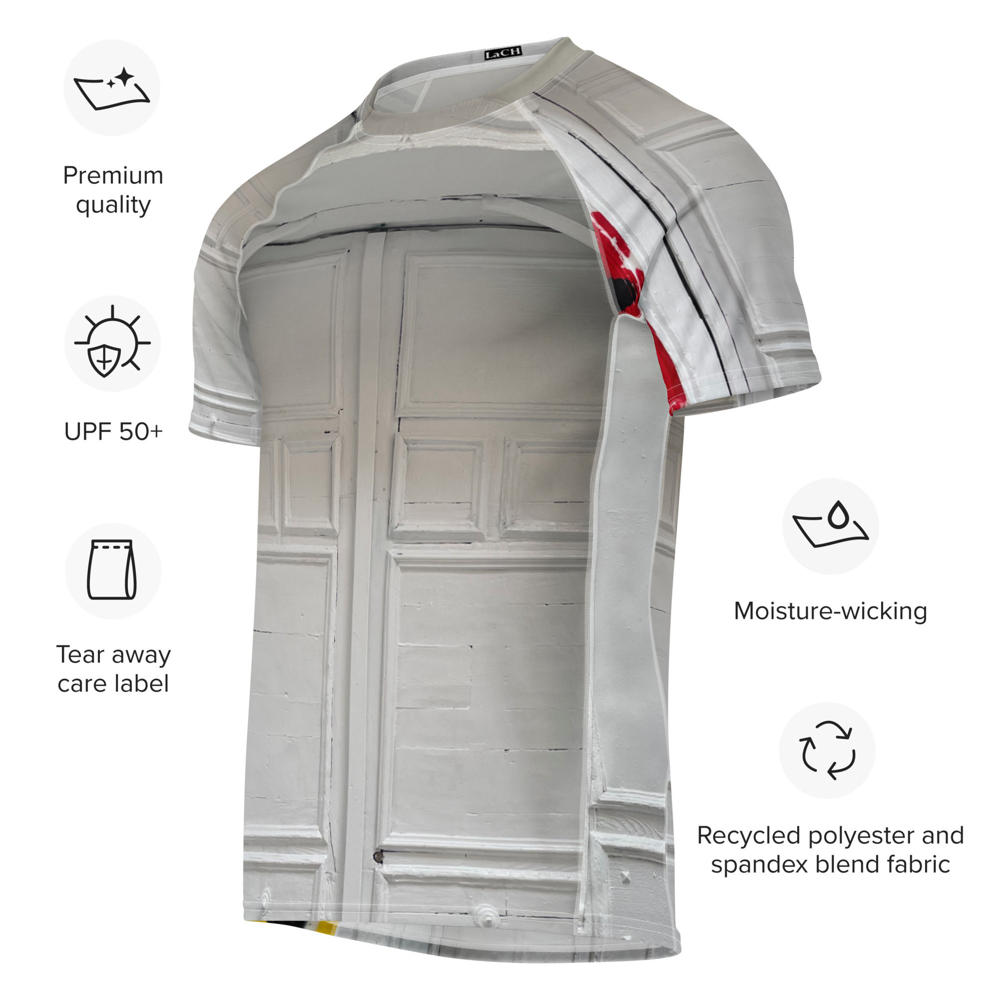 All-over print men’s rash guard