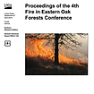 Cover of the conference proceedings featuring title, photo of a controlled burn around a single pine tree, and USDA Forest Service Technical Report information.