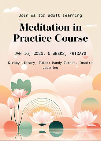 meditation, nottinghamshire,mandy turner, inspire learning,