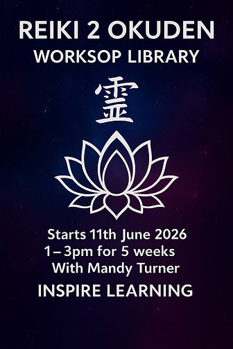 reiki, okuden curse, mandy turner, workop , inspir learning, nottinghmashire,