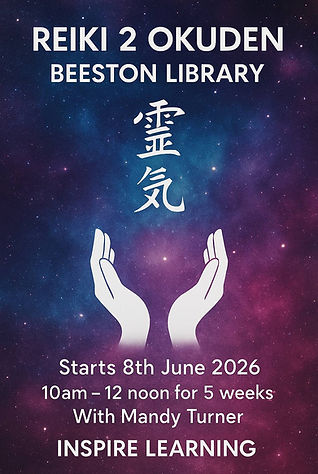 reiki, beeston, inspire learning, mandy turner, reiki master,