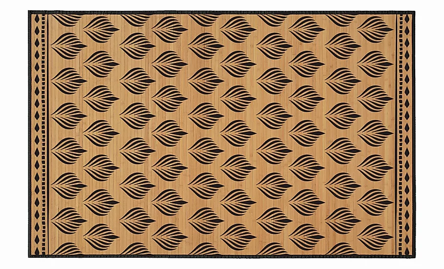 Tamarind - Bamboo Mat - Natural ethnic pattern