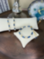 Freshwater Pearl & Lapis Lazuli Beaded Bracelet