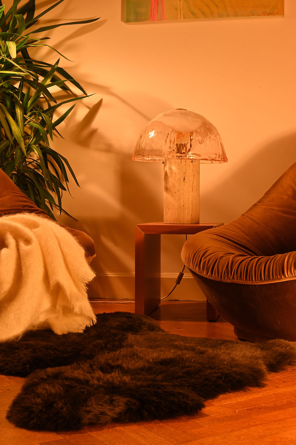 Miniature : Lampe en travertin - La Murrina