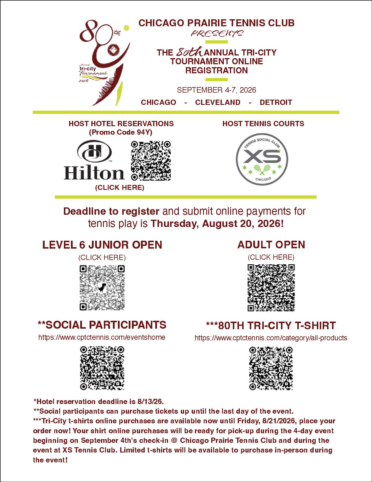 Tri-City Tournament Information