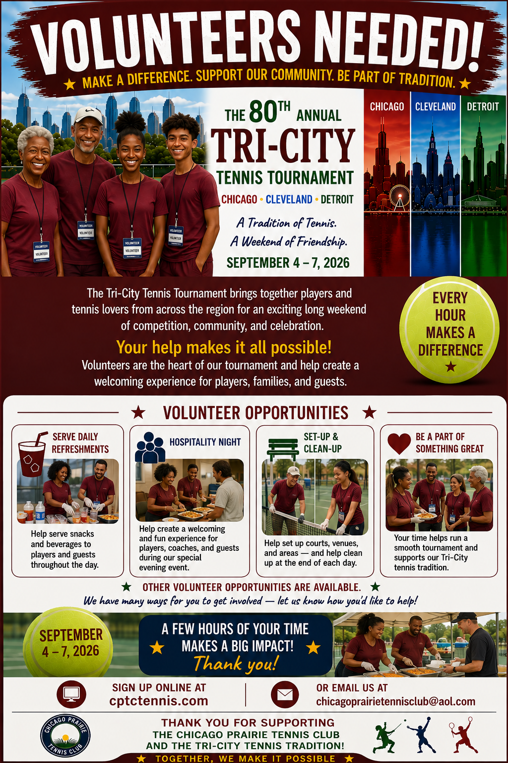 Pre-order Official 80th Tri-City T-shirt