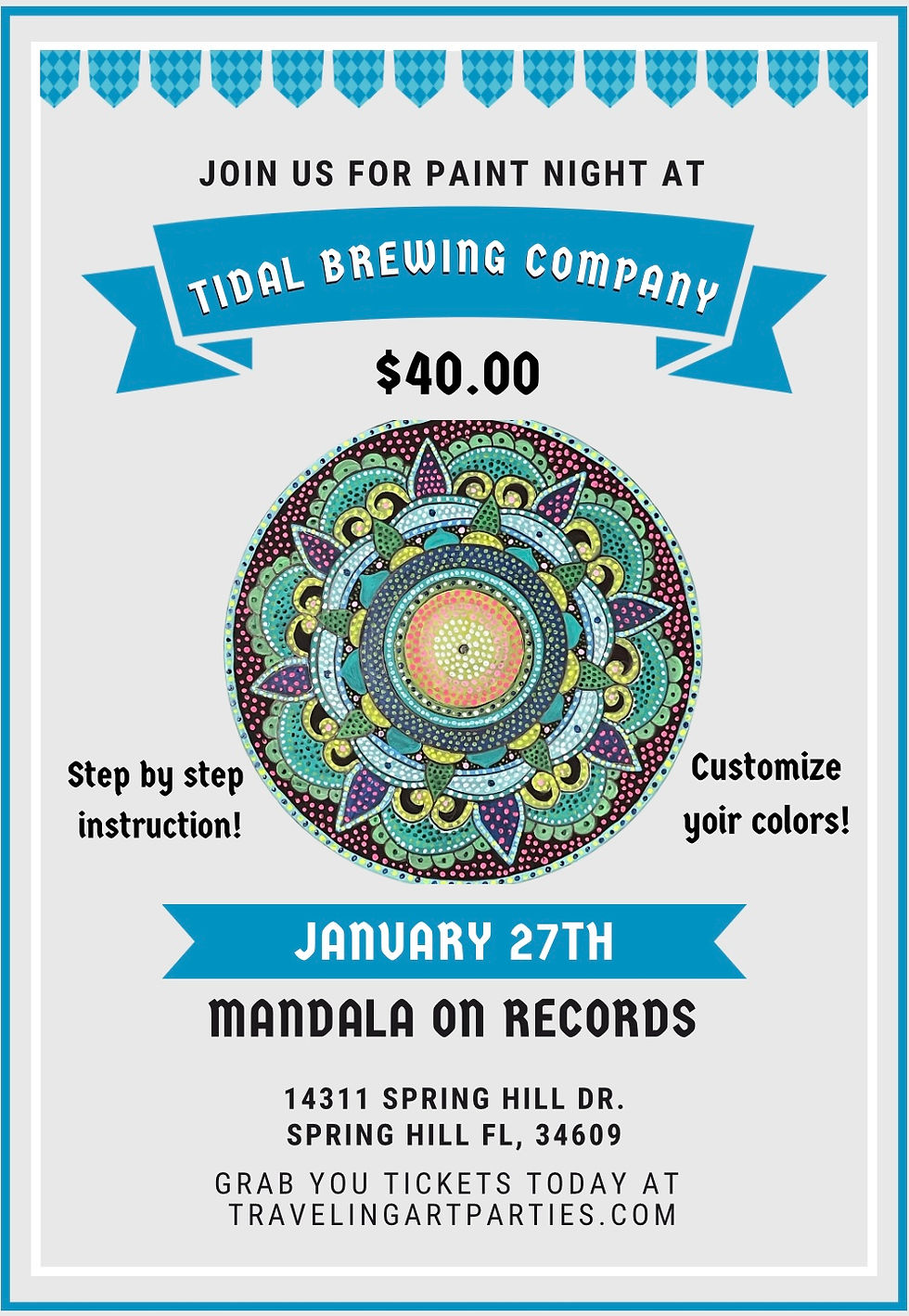 Mandala on Records at Tidal Brewing Company!