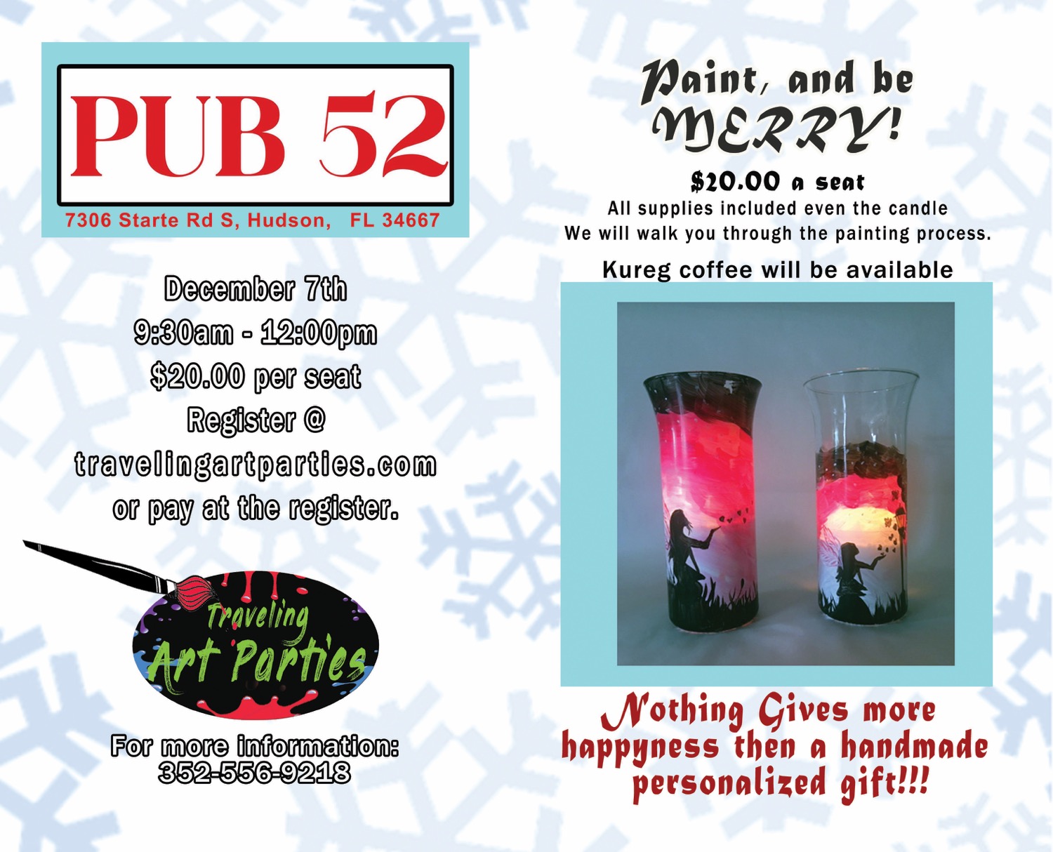 Pub 52 Floating Candle Vase Glass