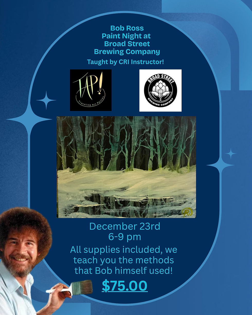 Pints & Paints Bob Ross Edition at BSBC!