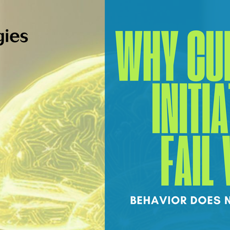 Why Culture Initiatives Fail When Behavior Does Not Change