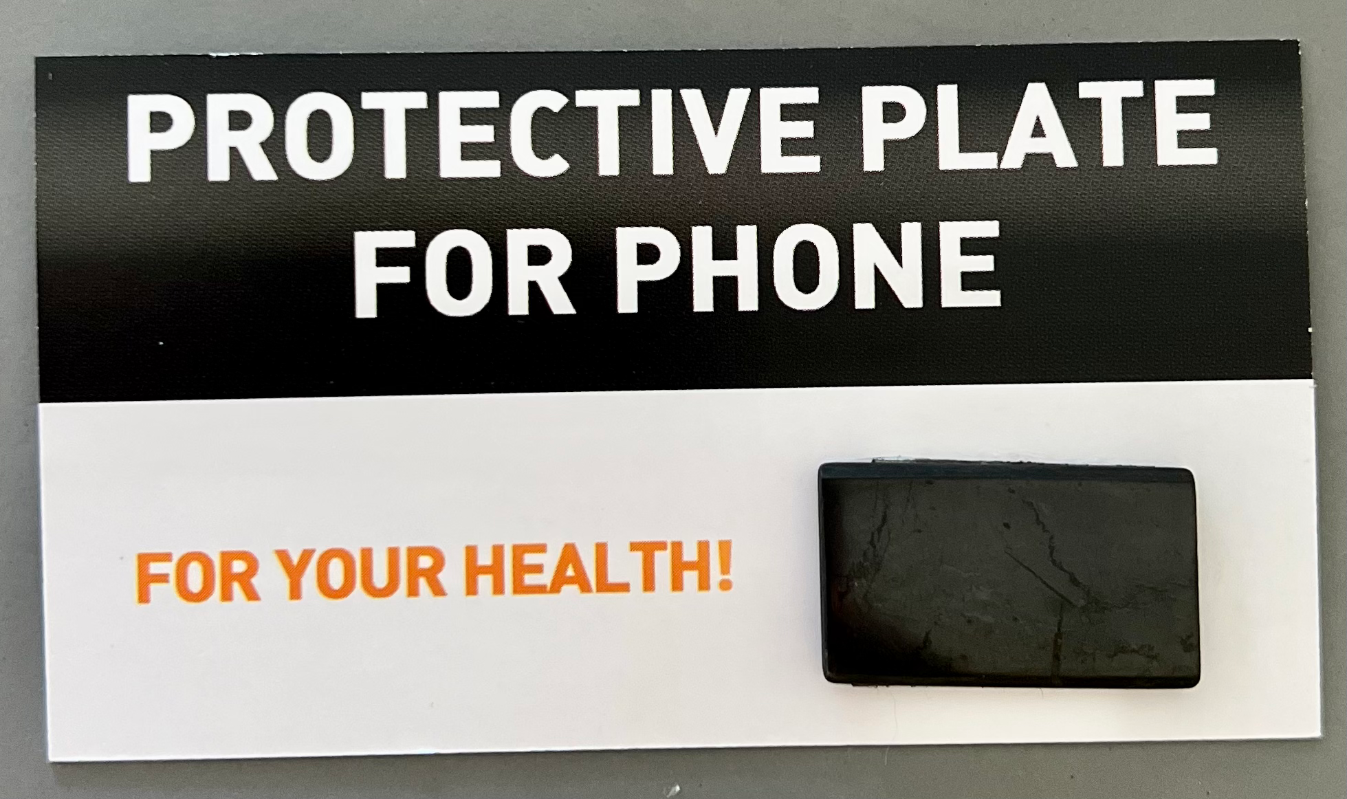 Shunghite protective plate for phone