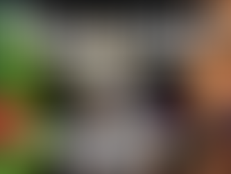 Shocked face of girl looking over a purple tea cup with white stars and scared face of frog looking at mercury in the background with caution tape over it and red SOS sign