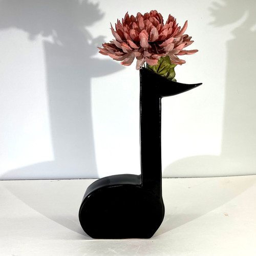 Music Note Vase Common Room Clay