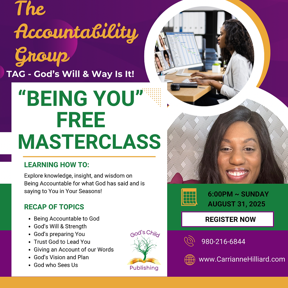 TAG’s "New Beginnings" Free Masterclass