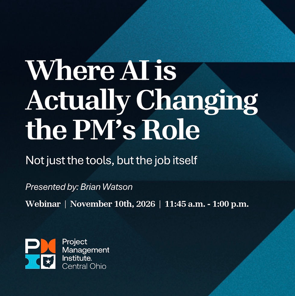 Where AI is Actually Changing the Project Manager's Role (not just the role, but the job itself)