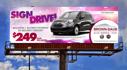 Fiat Sign & Drive Billboard