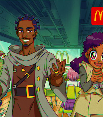 Illustrations and character designs for the new McDonald's burger video ad.