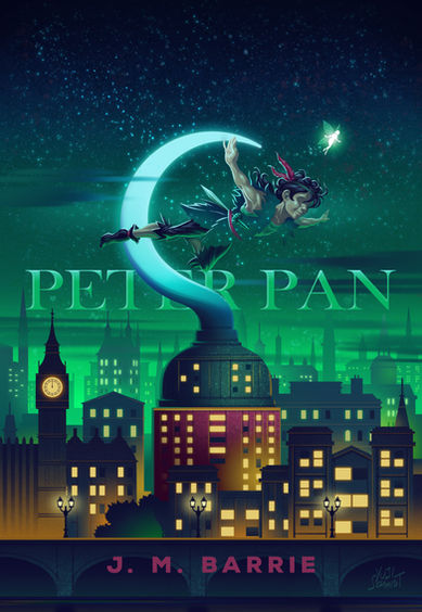 Peter Pan Gancho Capa livro poster