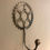 Thumbnail: Cycle Helmet hanger, hat hook, coat hook, cyclist, welded cycle art, cycling gif