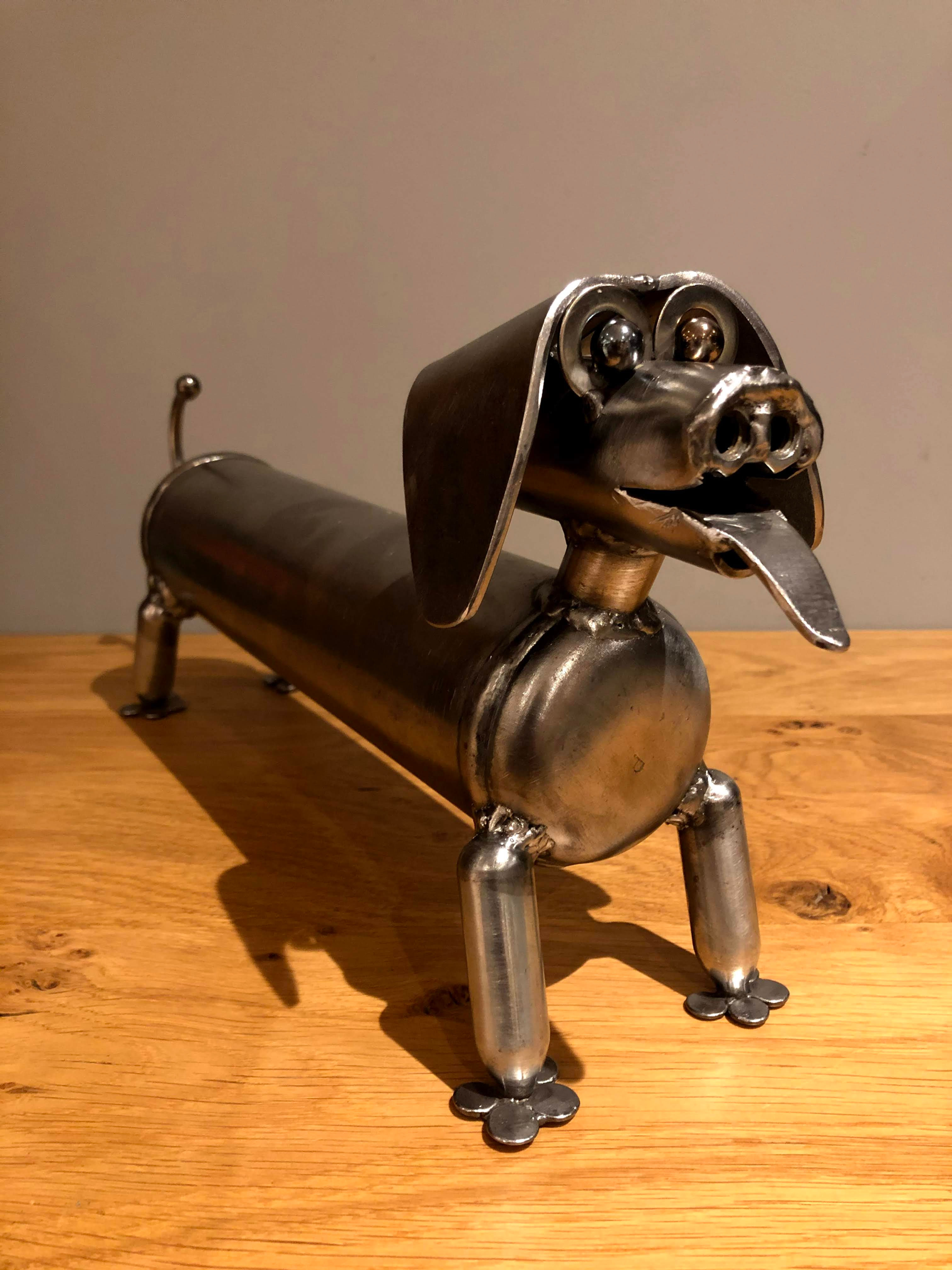 Dachshund Dog, Sausage Dog metal sculpture, dog lover, welded dog, dog gifts