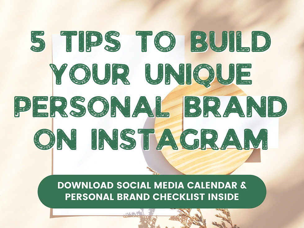 5 Tips to Build Your Unique Personal Brand on Instagram