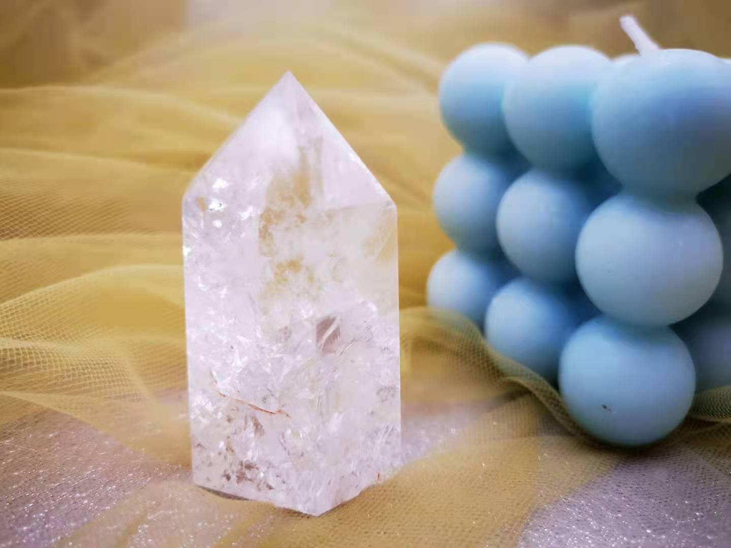 Cracked Clear Quartz Point