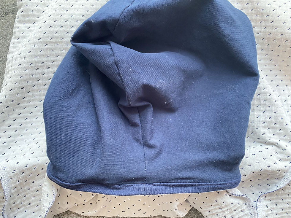 Sommerjacke nähen: Jäglee von Nipnaps: Innenansicht der fertigen Kapuze