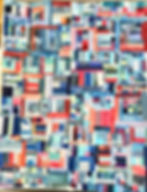 Scrappy Quilt nähen- Wie aus vielen kleinen Stoffschätzen ein Quilt wird - Fast komplett zusammengenähte Quadrate
