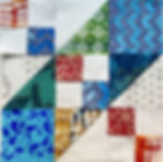 Quiltblock Jakobs Leiter - Scrappy Version Teil 1-Quiltblock