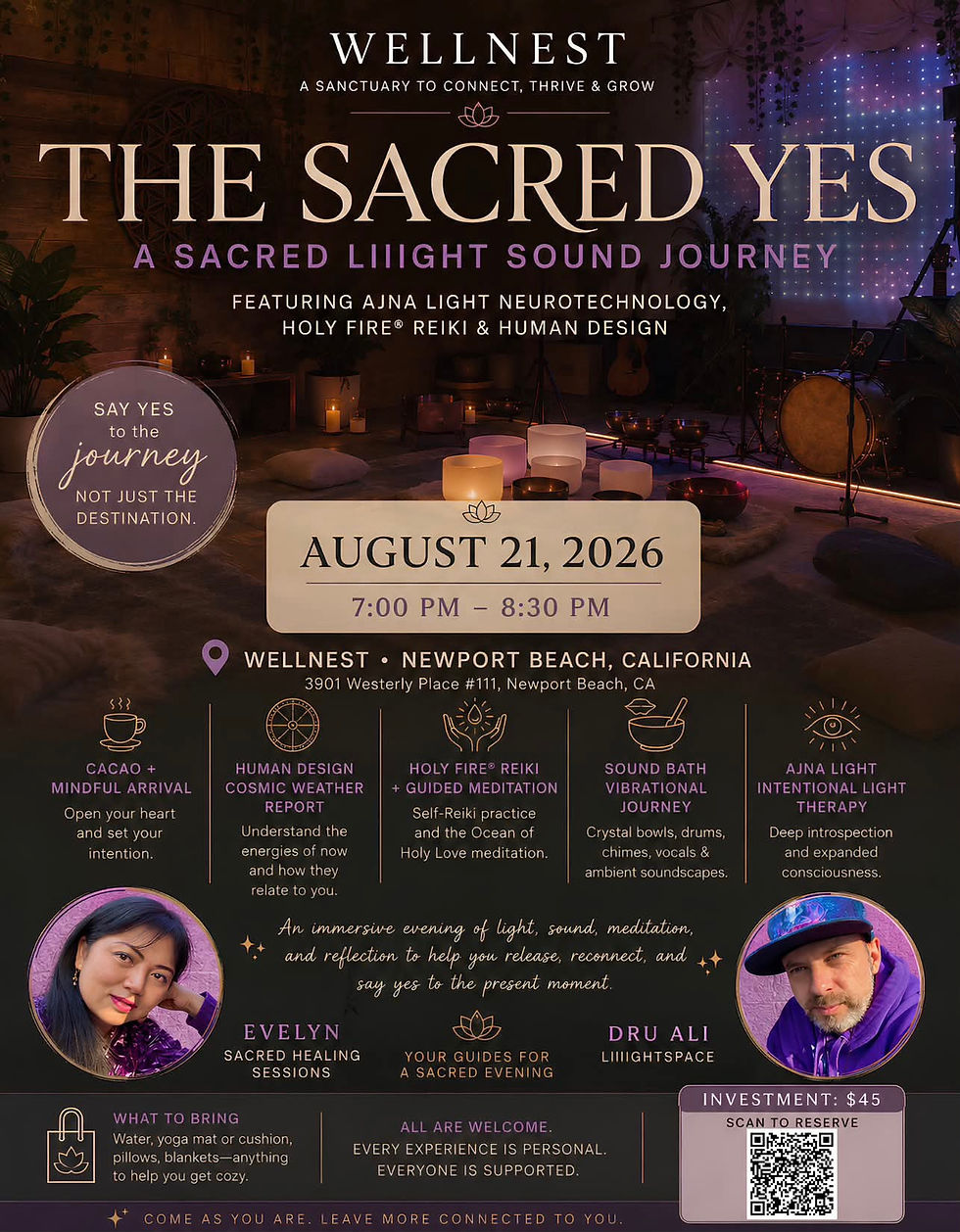 The Sacred Yes: Reiki Sound Bath & Ajna Light