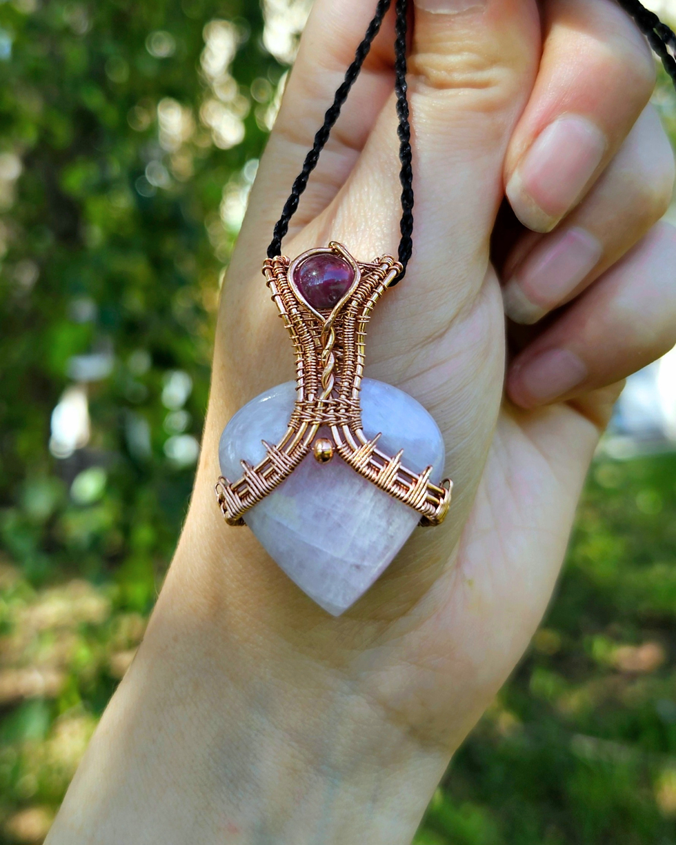 Miniature : Pendentif Wunjo - Kunzite