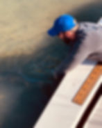 Client releasing a big redfish near Kiawah that was caught on artificial bait. 