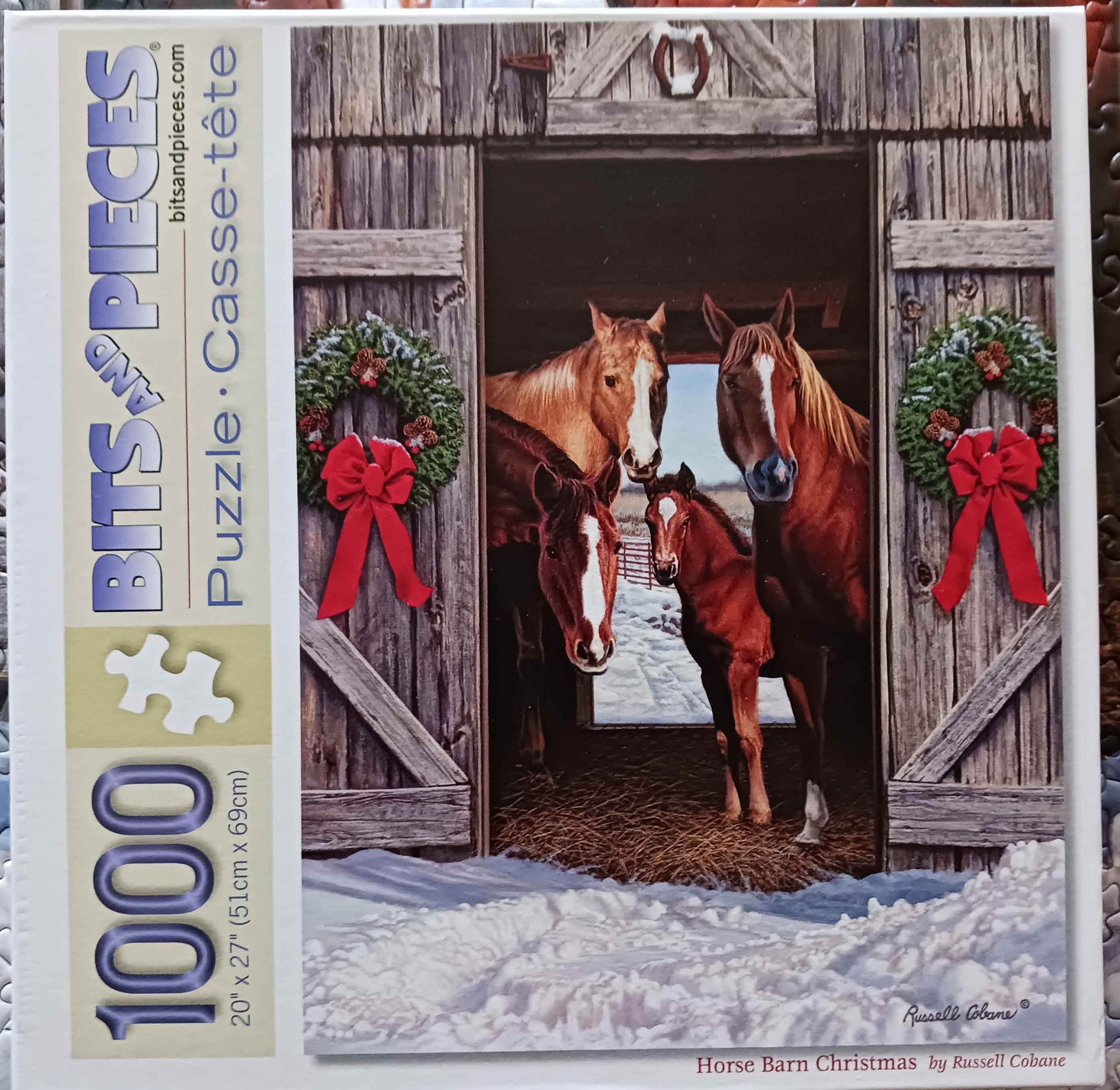 Horse Barn at Christmas