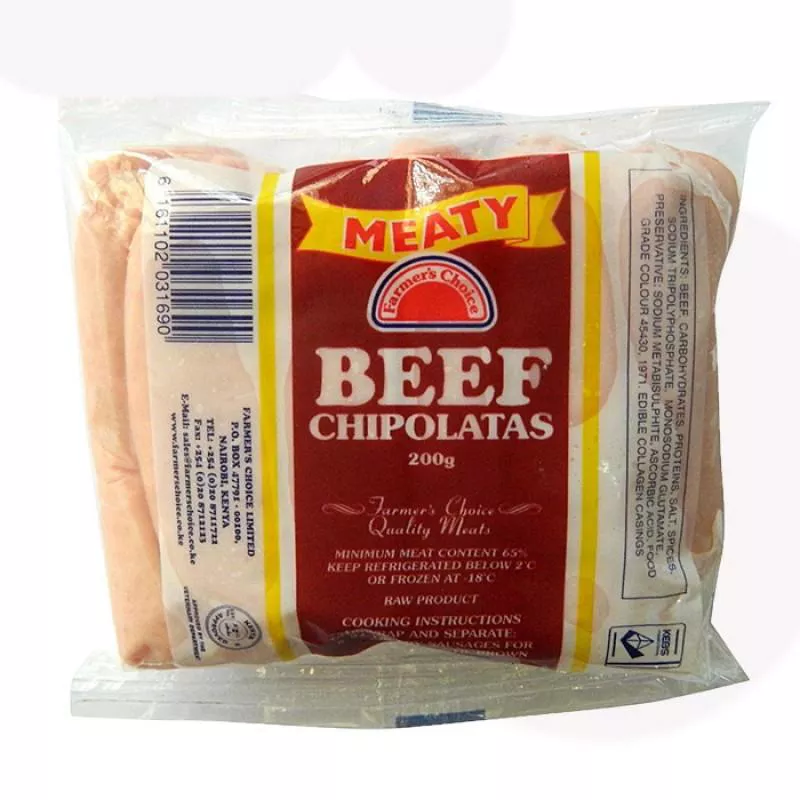 Beef Chipolatas 200gms