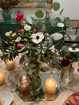 Luxury custom floral arrangement for Charleston client’s birthday celebration