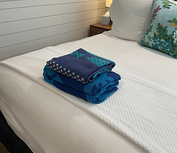 Colorful beach towel rentals for Charleston vacation guests by the coast